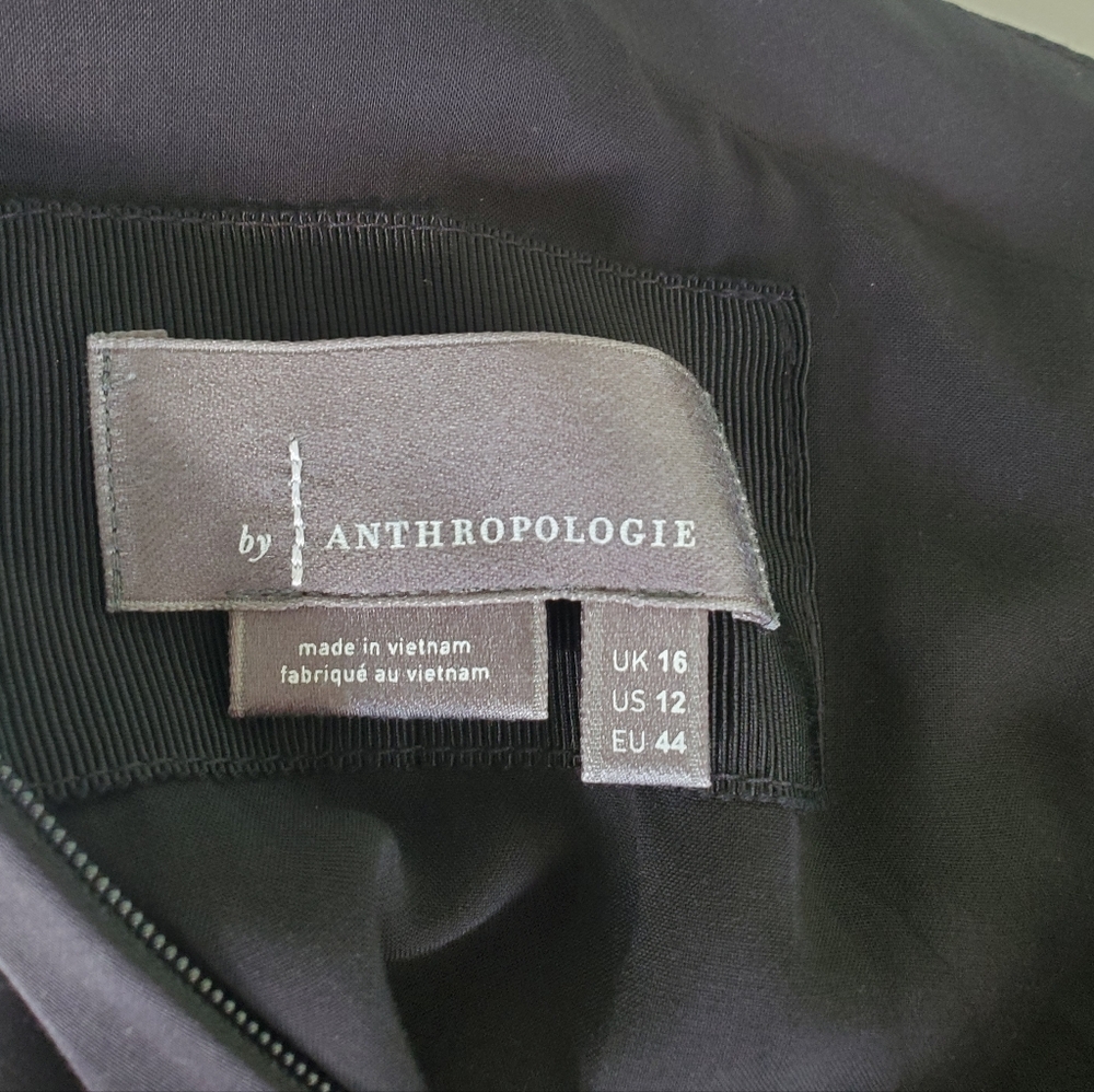 NWT Anthropologie Black Cutout Halter Mix Up Mini Dress Cocktail Asymmetrical - Picture 7 of 16